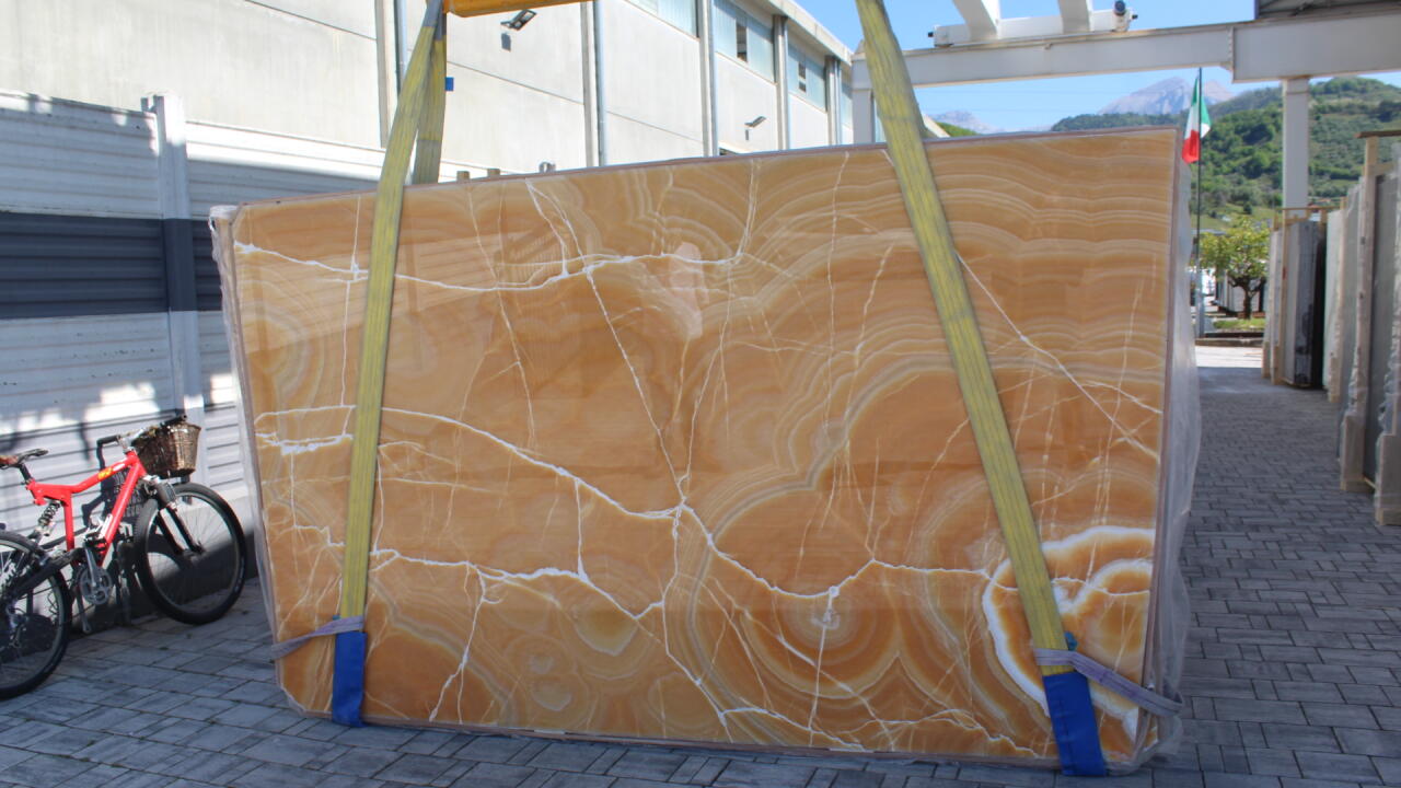 Arancio Onyx Polished 2cm Onyx by PACIFICA