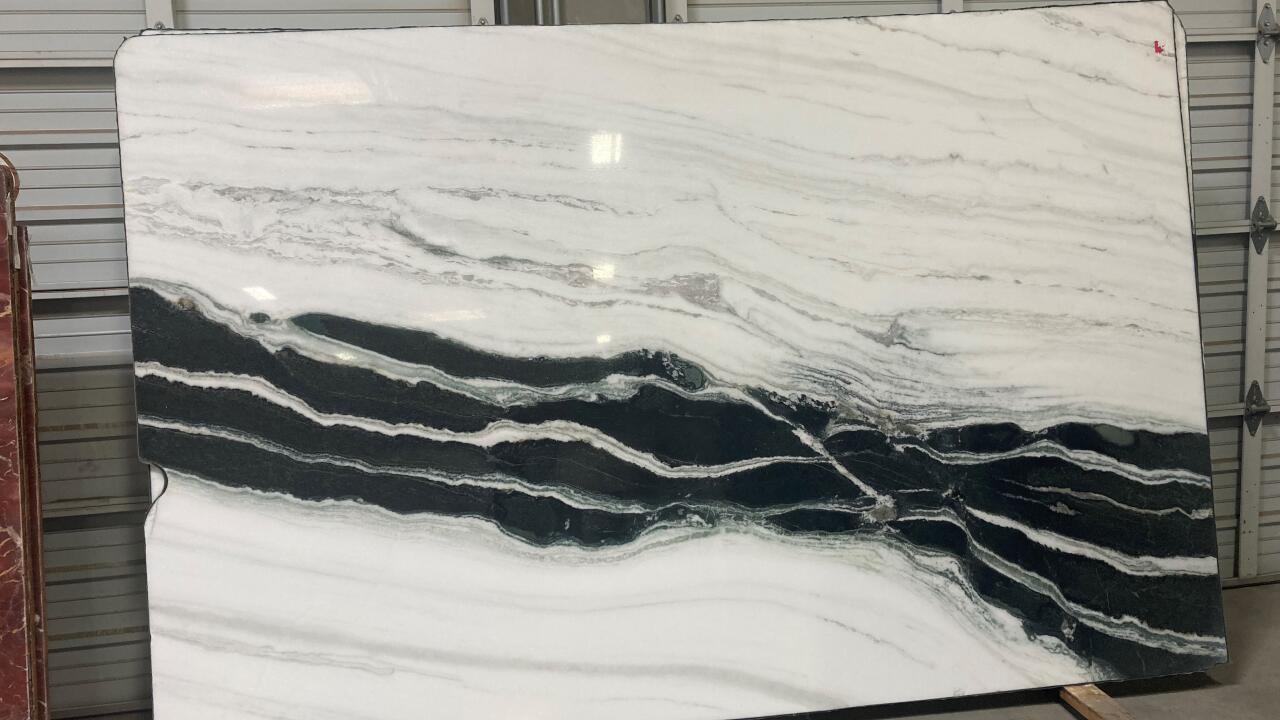 Panda White Polished Finish 2cm Marble by PACIFICA