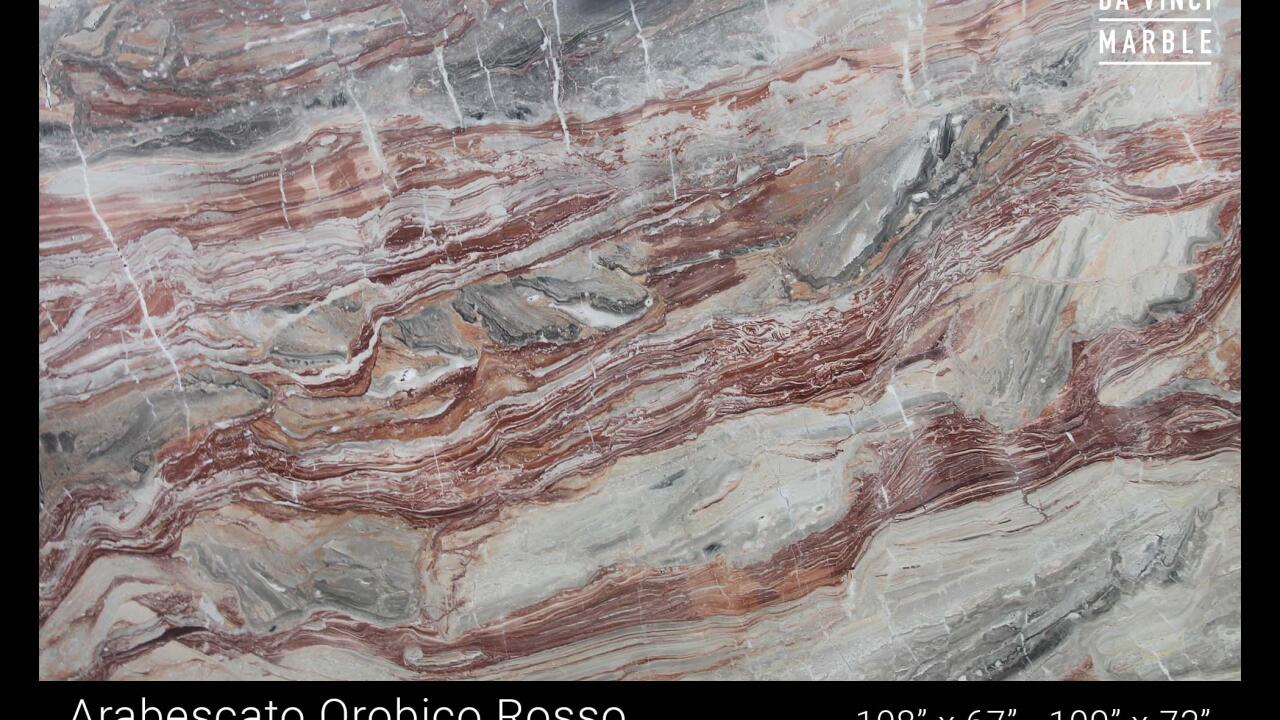 Arabescato Orobico Rosso P 2cm Marble by PACIFICA