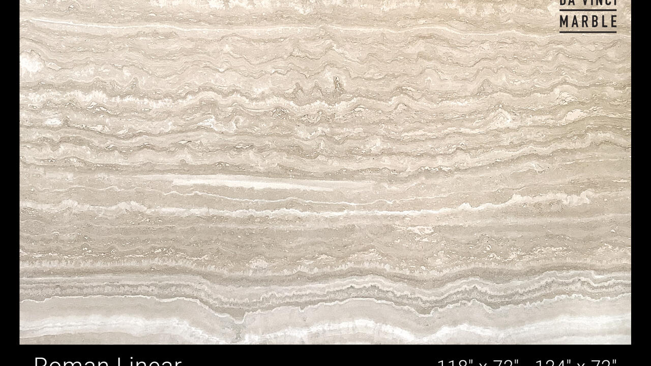 Roman Linear Travertine H/F 2cm Travertine by PACIFICA