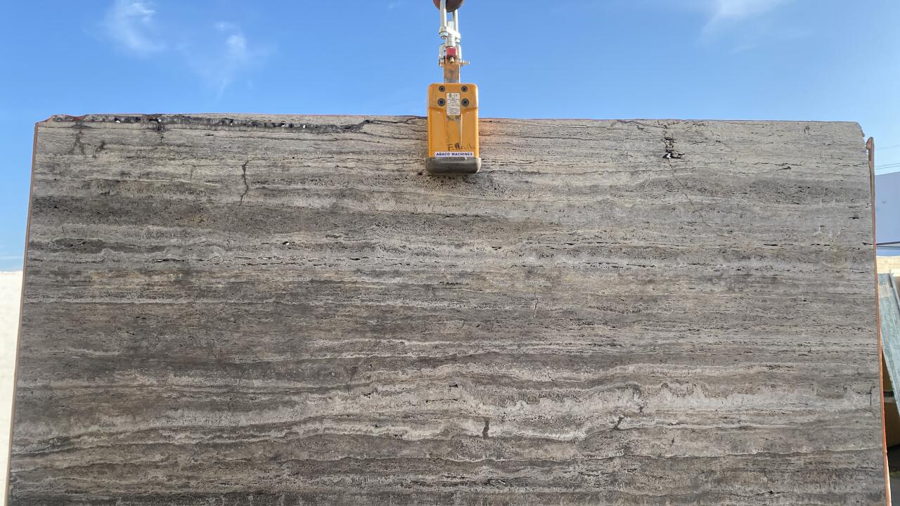 Titanium Travertine Honed/Unfilled 2CM Travertine by PACIFICA