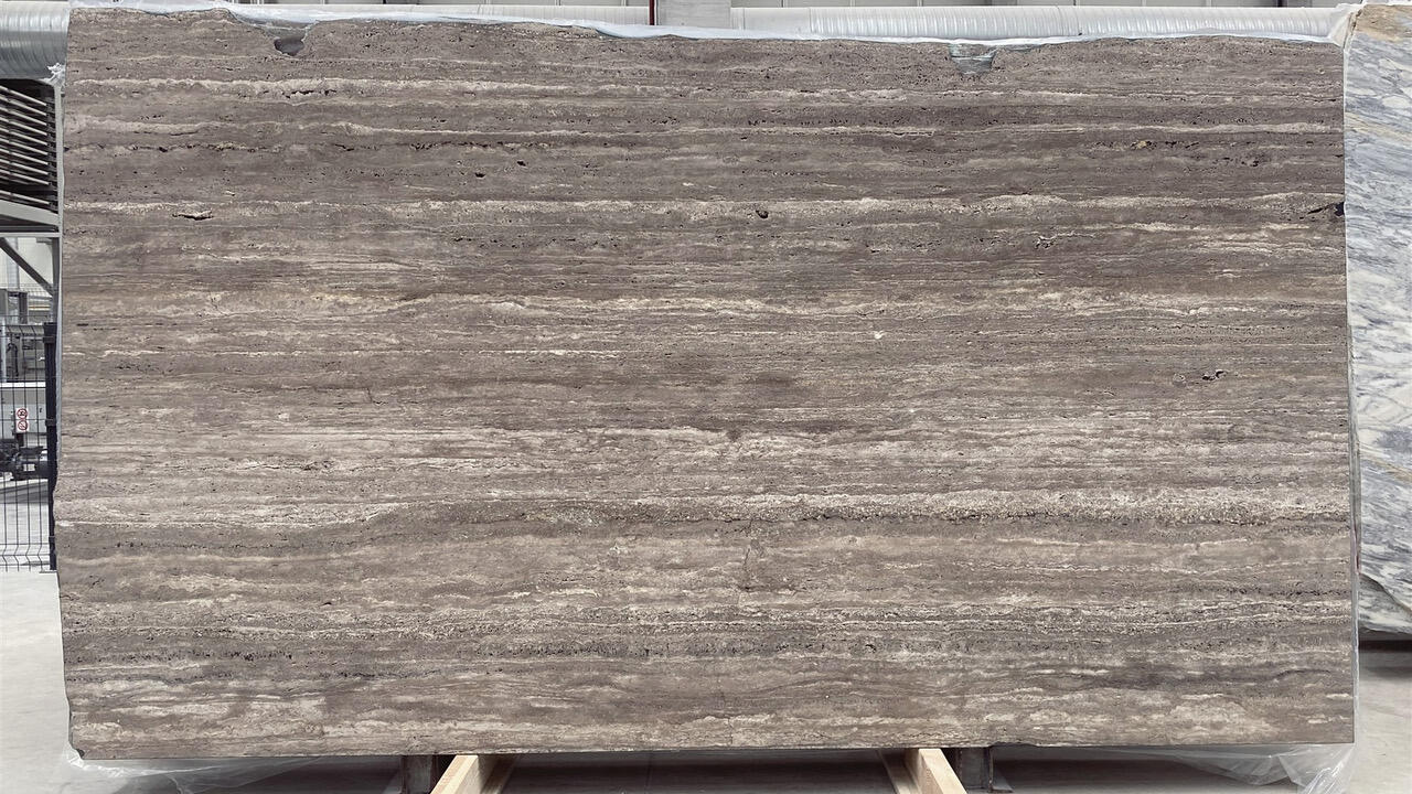 Titanium Travertine Honed/Unfilled 2CM Travertine by PACIFICA