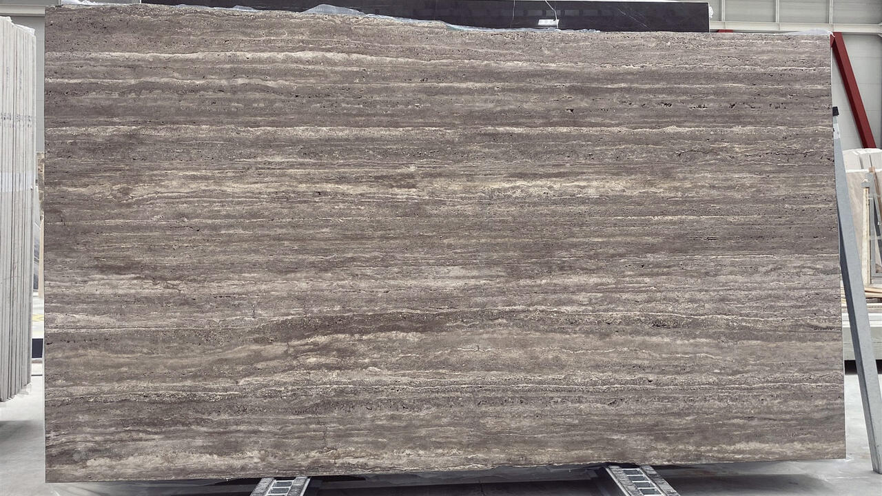 Titanium Travertine Honed/Unfilled 2CM Travertine by PACIFICA