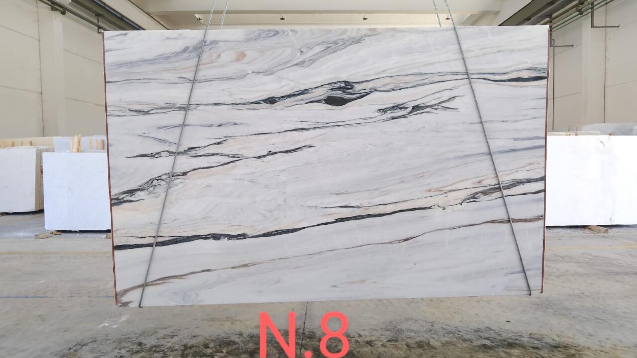 Bianco Lasa Polished Finish 2cm Marble by PACIFICA