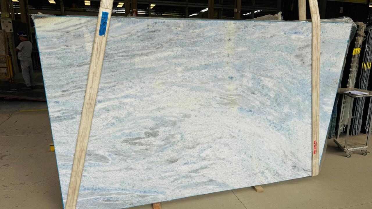 Iceberg Blue Polished 2cm Marble by PACIFICA