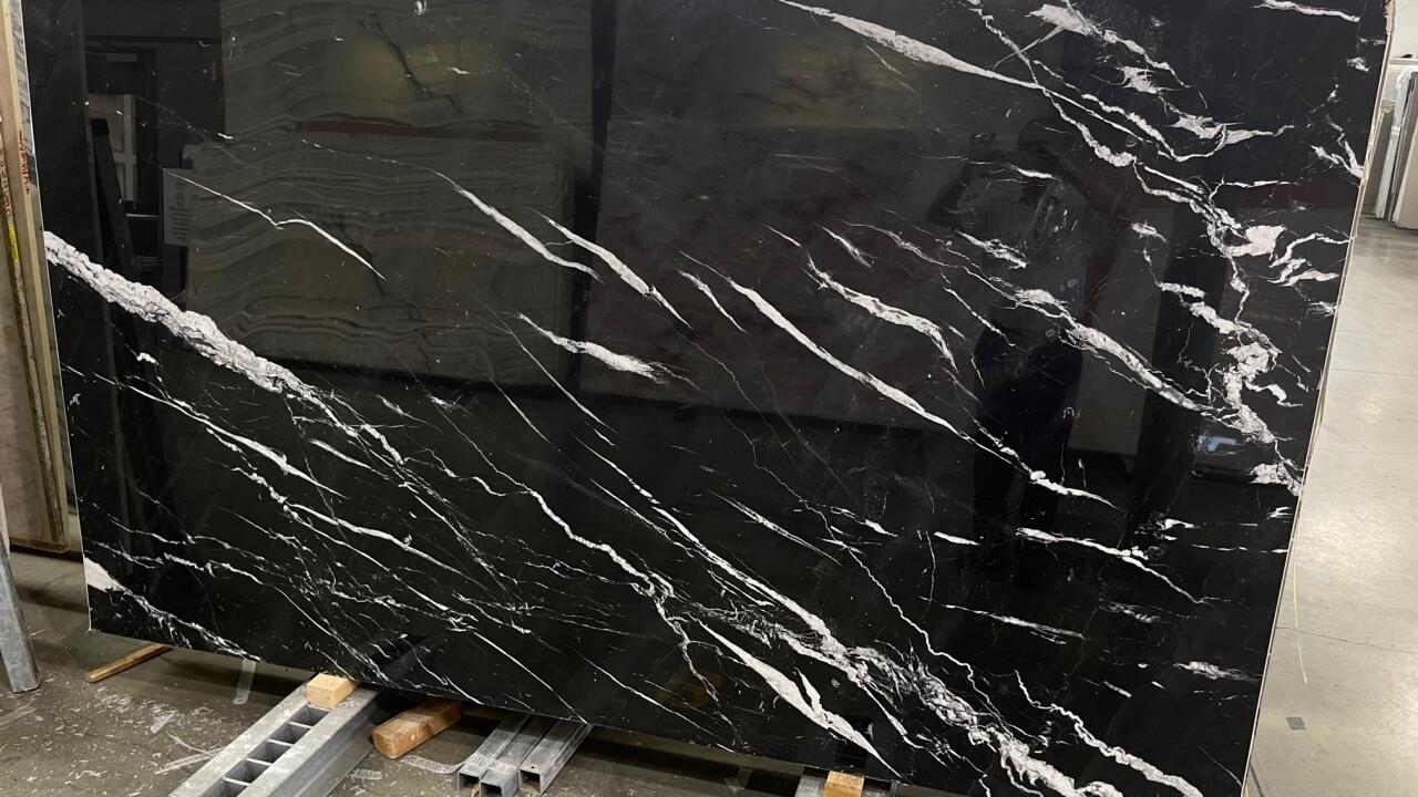 Black Lightning Polished Finish 2cm Marble by PACIFICA