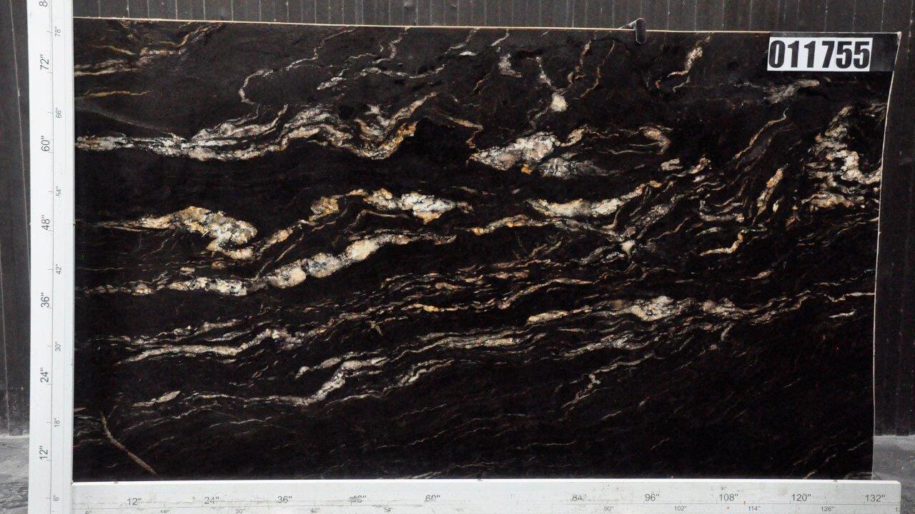 Titanium Gold Leather 2cm Granite by PACIFICA