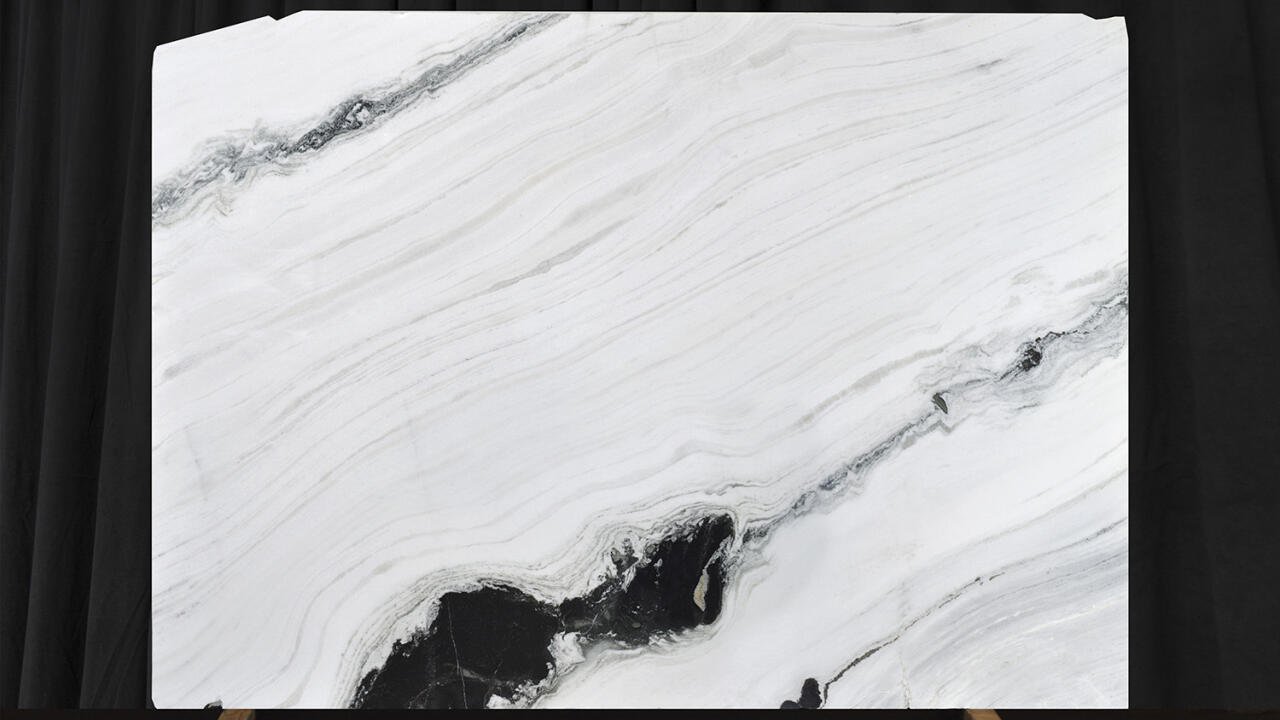 Panda White Polished Finish 2cm Marble by PACIFICA