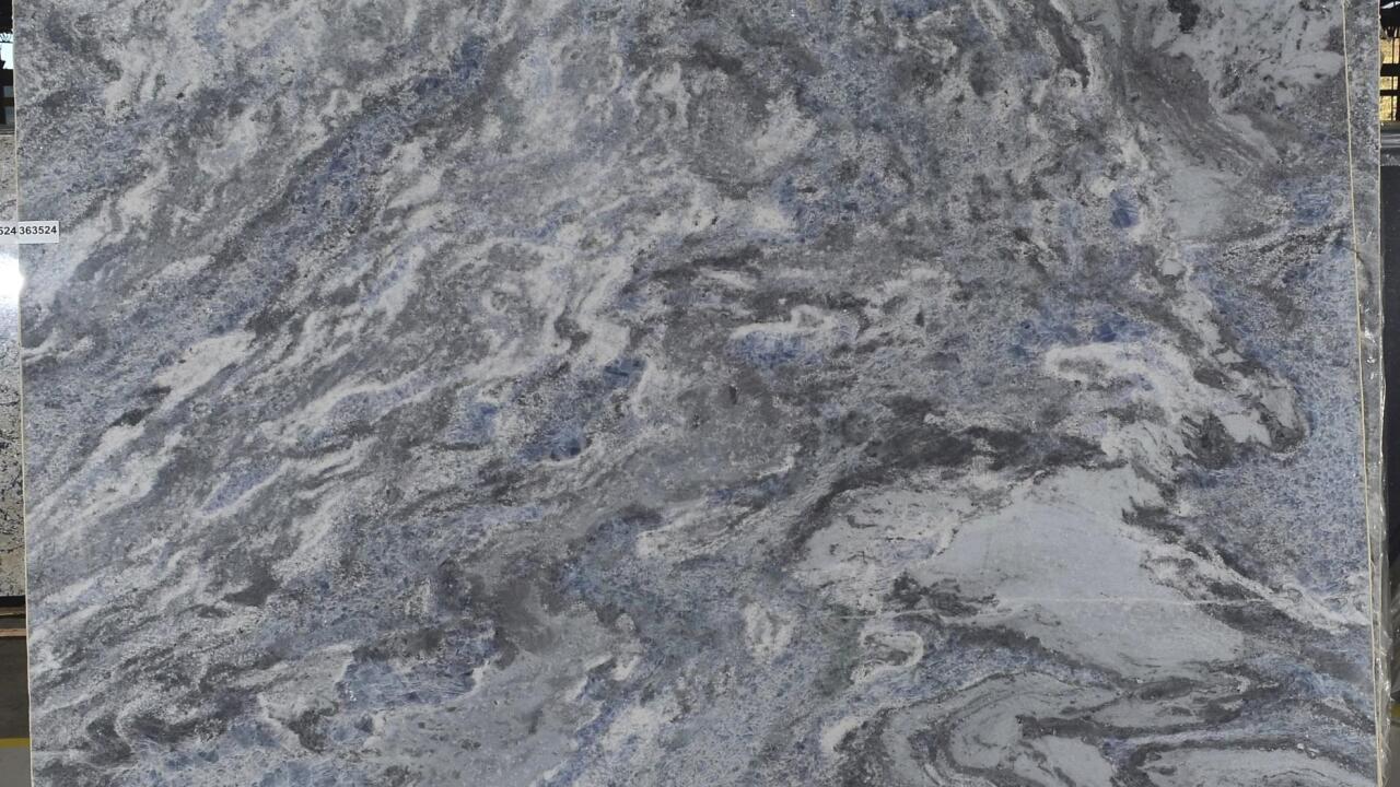 Iceberg Blue Polished 2cm Marble by PACIFICA