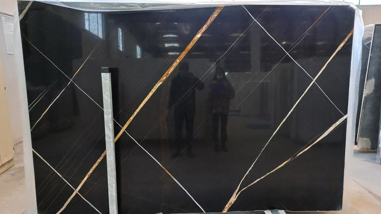 Noir St. Laurent Polished Finish 2cm Marble by PACIFICA