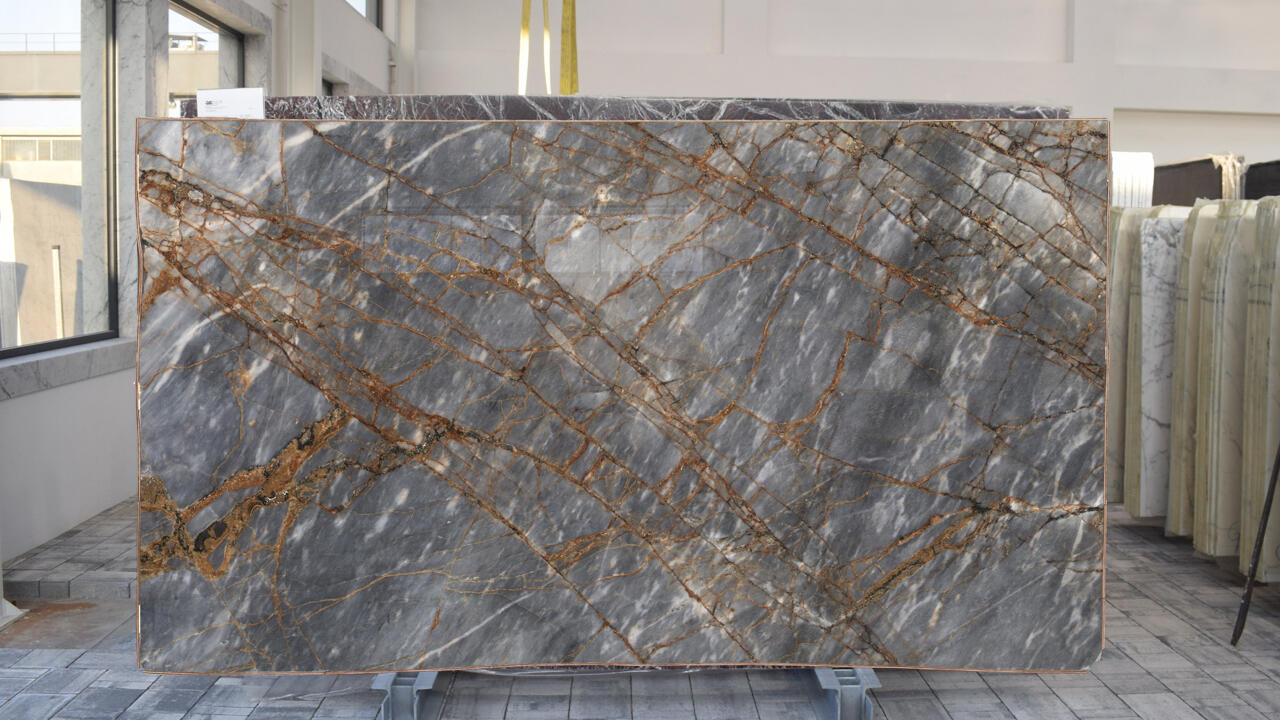 Blue Fire Polished 2cm Marble by PACIFICA