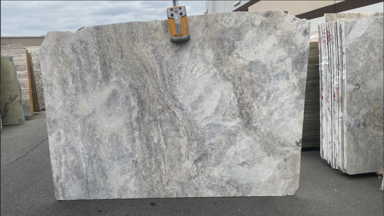 Silver Travertine Honed/Filled Finish 2cm Travertine by PACIFICA