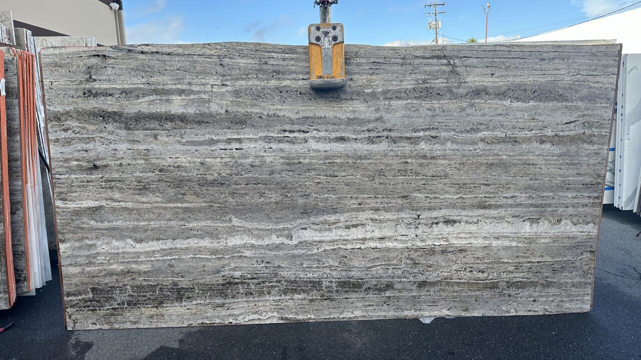 Titanium Travertine Honed/Unfilled 2CM Travertine by PACIFICA