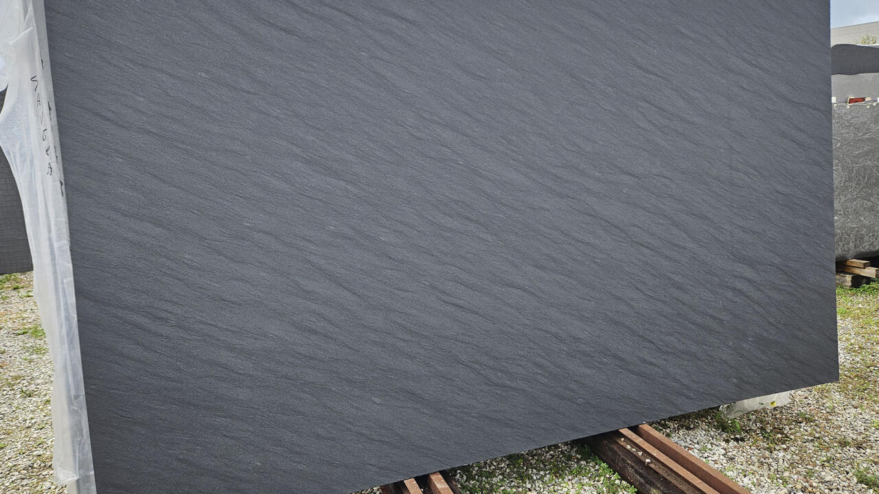 Black Vermont Deep-Tek Finish 2cm Granite by PACIFICA