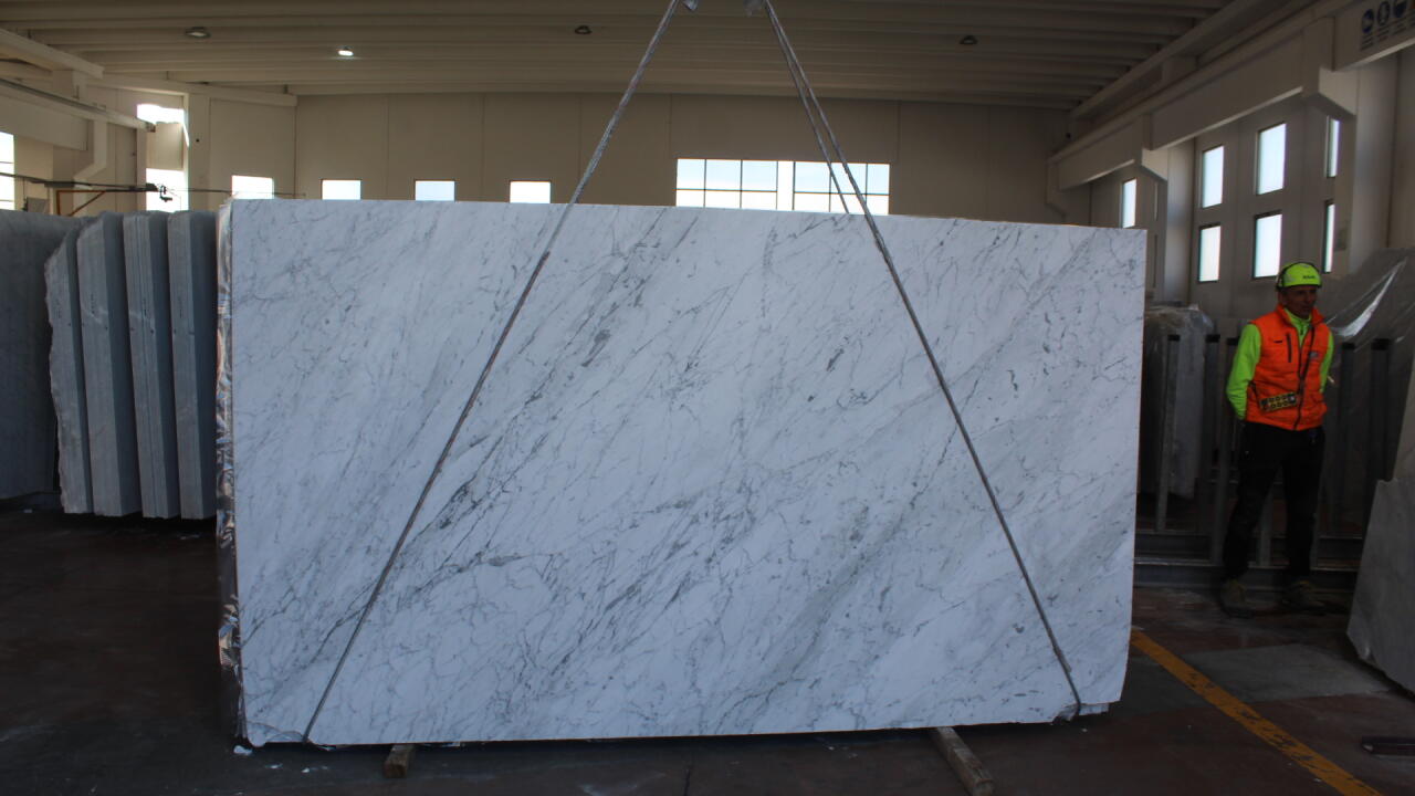 Bianco Carrara Polished/Honed Finish 2cm Marble by PACIFICA