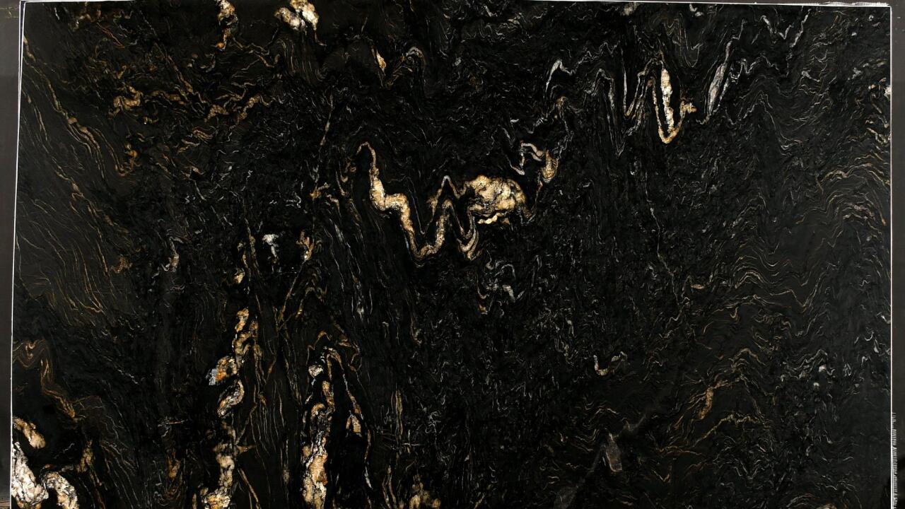 Titanium Gold Leather 2cm Granite by PACIFICA