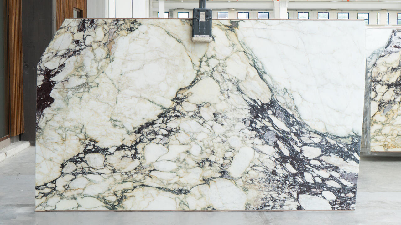 Calacatta Monet Viola Honed 2CM Marble by PACIFICA