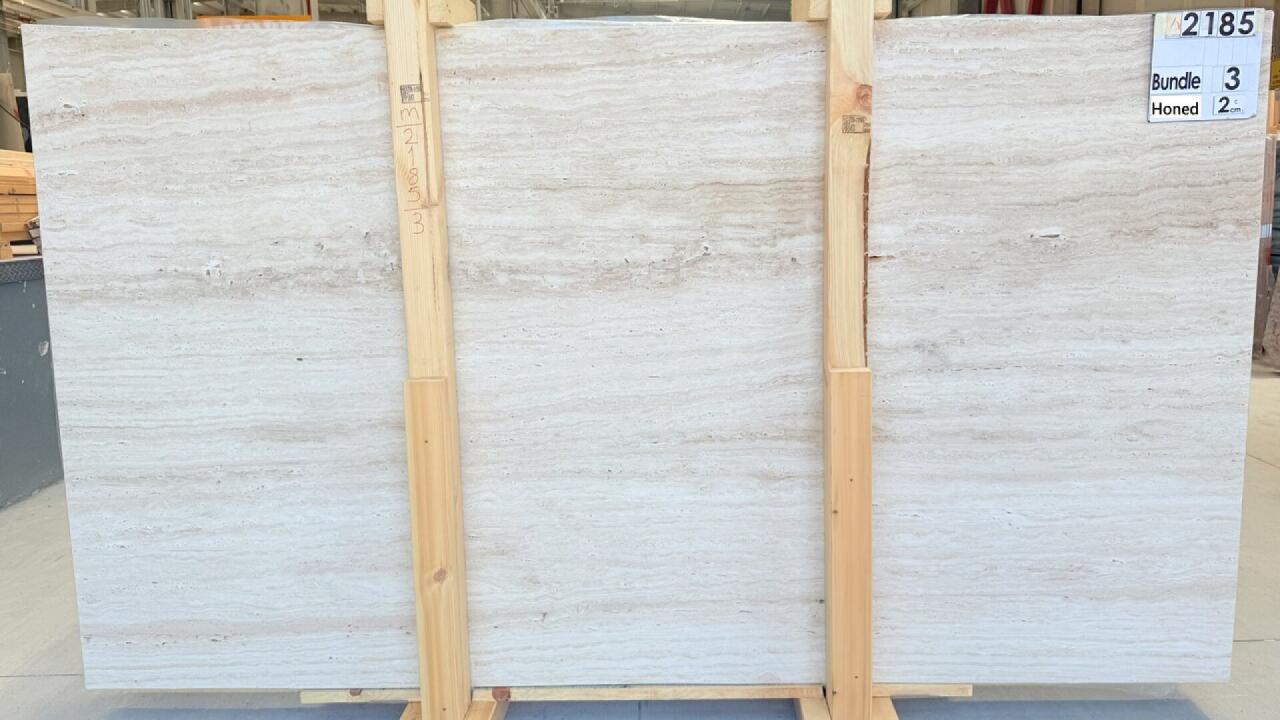 Roman Travertine Light Honed/Unfilled 2cm Travertine by PACIFICA