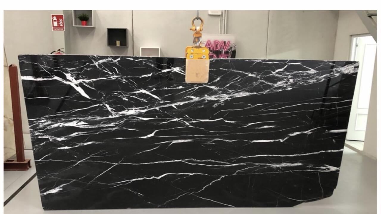 Black Lightning Polished Finish 2cm Marble by PACIFICA