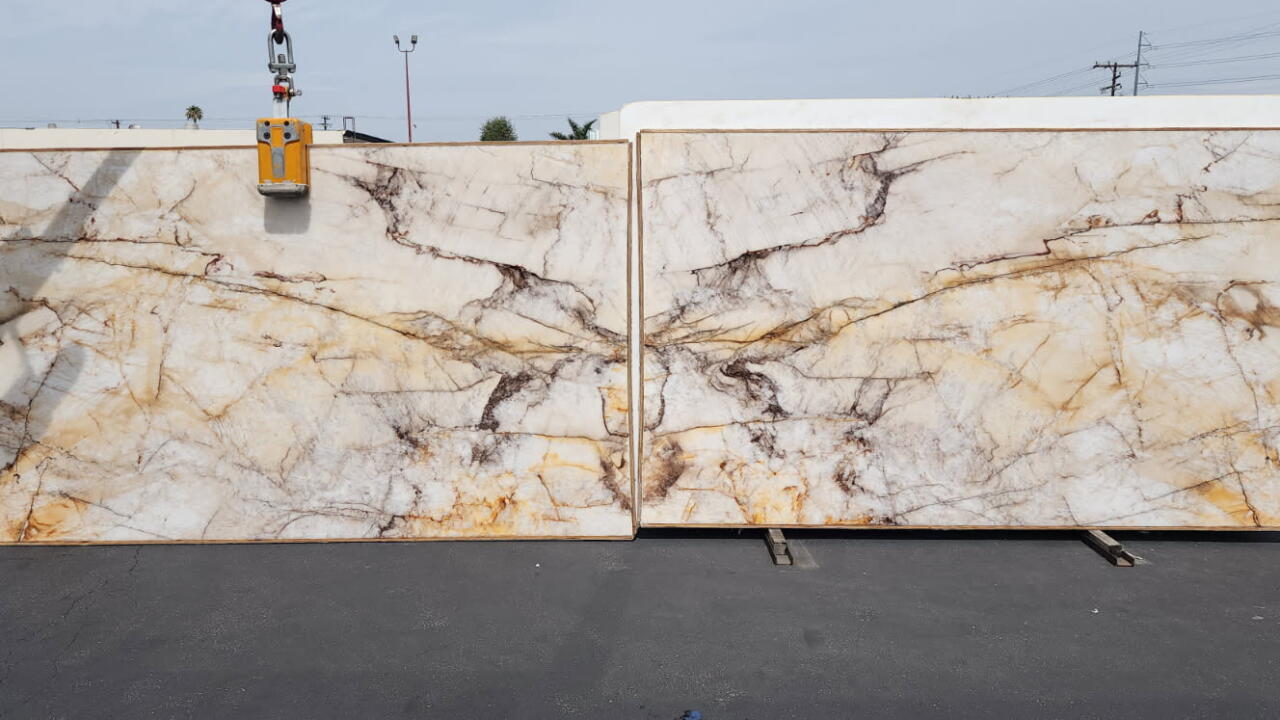 Cristallo Canyon 2cm Quartzite by PACIFICA